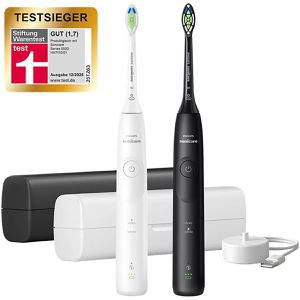 Philips Elektrische-Zahnbürste Sonicare, HX7119/02, 5500 Series, 2 Putzmodi, mit 2 Zahnbürsten und 2 Reiseetuis