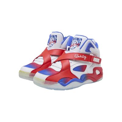 Trainingsschuh EWING "Ewing EWING ROGUE Puerto Rico", Herren, Gr. 37,5, rot (weiß, gradient, clear sole), Leder, Schuhe