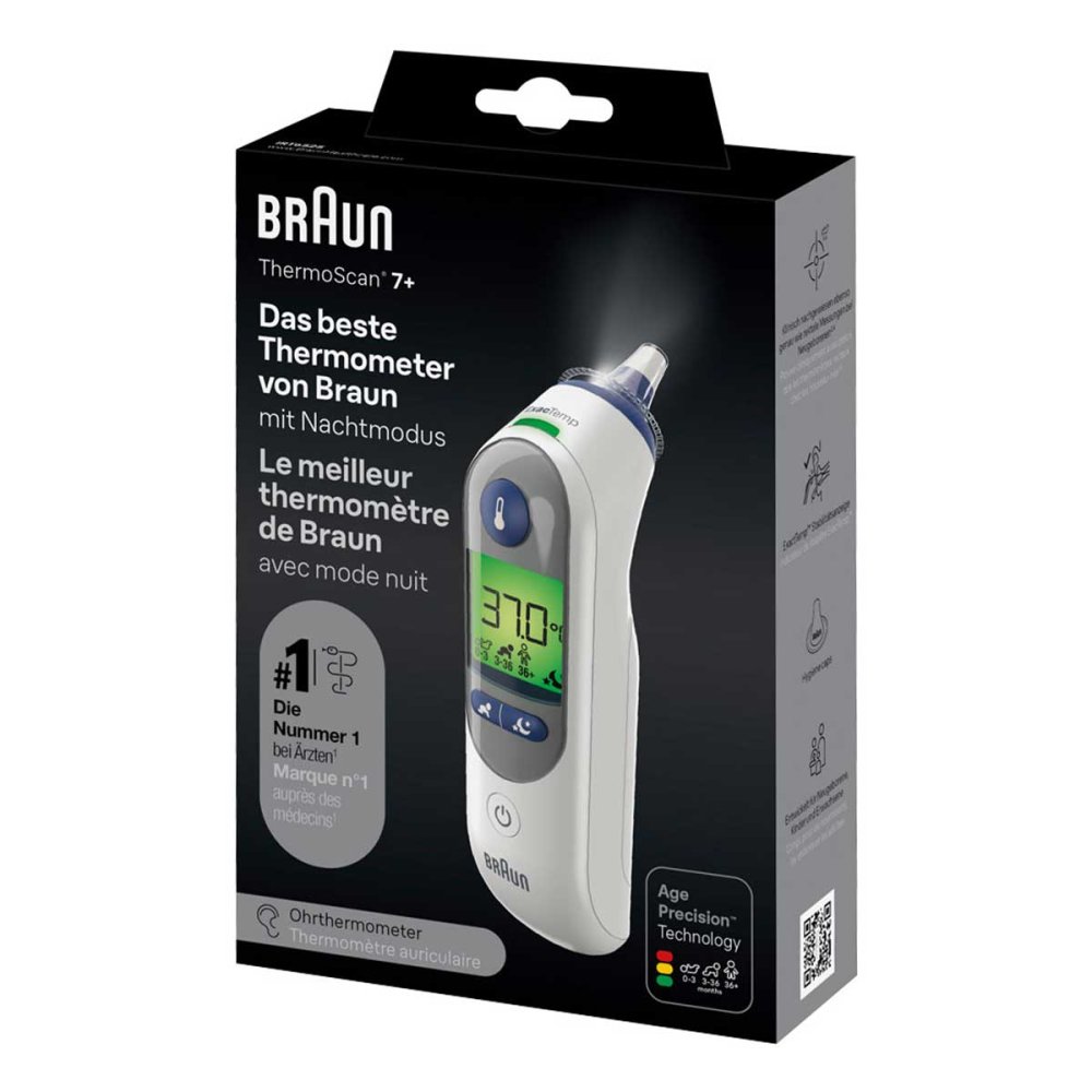 KAZ Europe SA Braun Thermoscan 7+ Infrarot-ohrthermometer 14286017