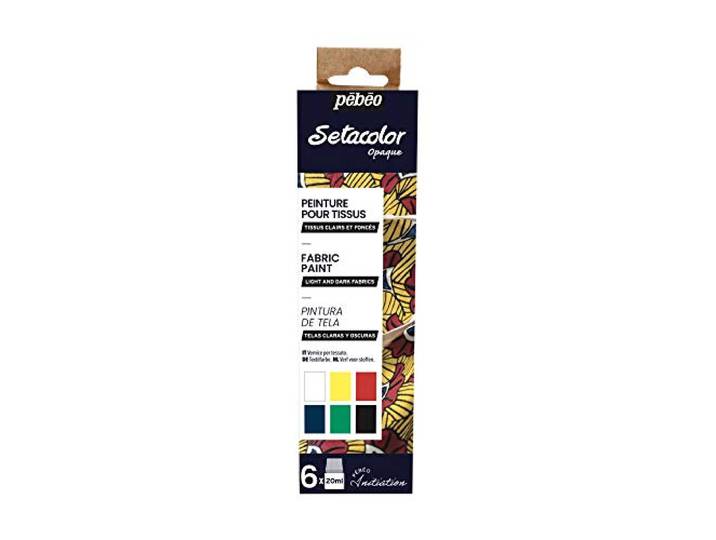Pebeo INITIATIE SETACOLOR, ASSORTED, 6X20ML