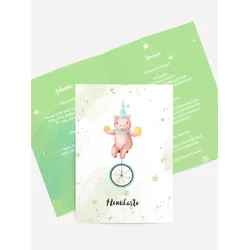 Menükarten Geburtstag selbst gestalten mit Spruch und Fotos im Onlinedesigner bei Meine-Kartenmanufaktur.de