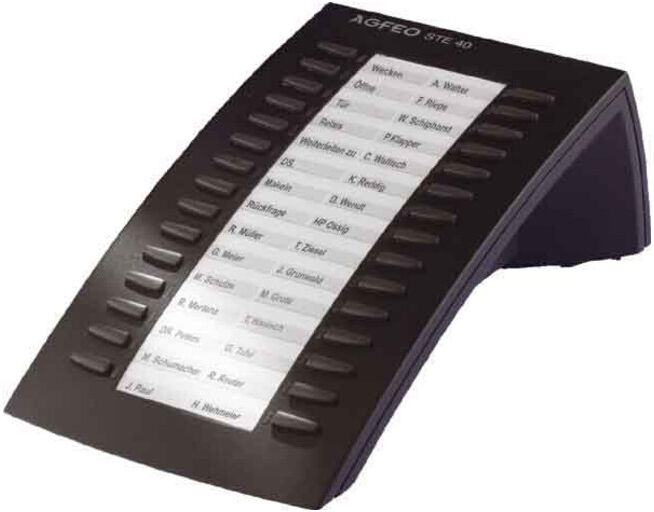 AGFEO Extension STE 40 noire pour téléphone système ST31 ST40 (6100288)