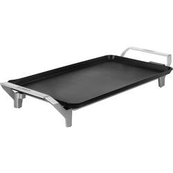 Princess Table Chef Premium XL Elektro Teppan Yaki Tischgrill mit manueller Temperatureinstellung Silber (matt), Schwarz 01.103110.01.001