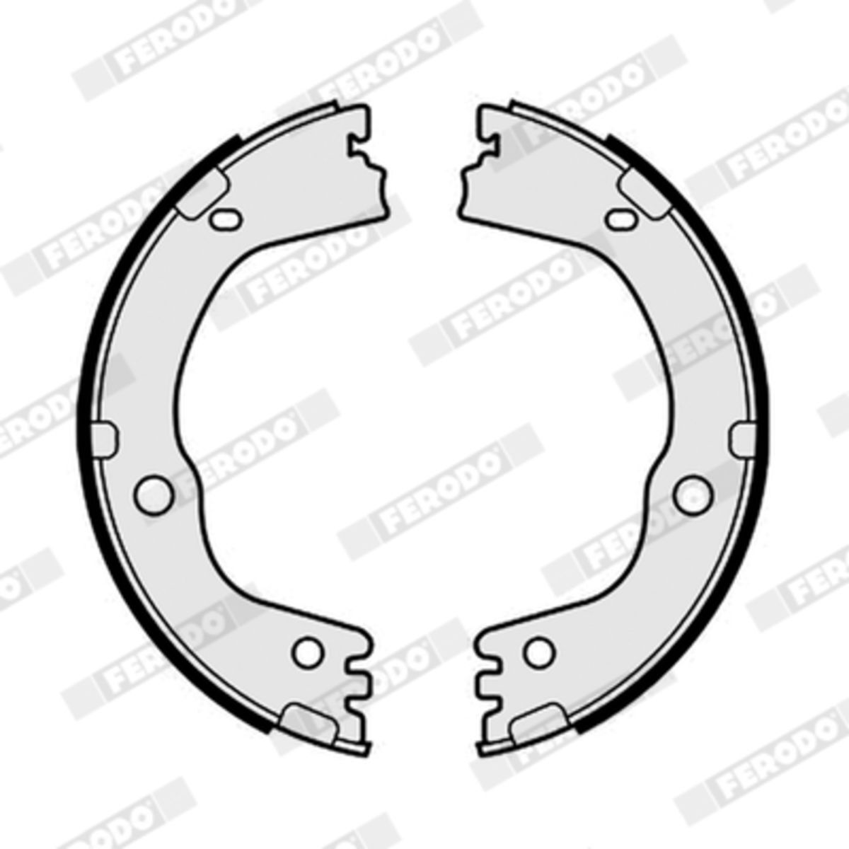 Bremsbackensatz, Feststellbremse FERODO FSB4198