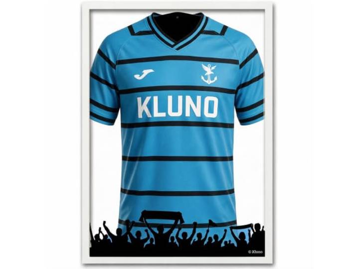 KLUNO Trikotrahmen 80 x 60 cm mit Fanjubelmotiv und Wechselrückwand Trikot bequem außerhalb des Rahmens befestigen. Wendbare Rückwand mit schwarzem oder weißem Hintergrund – passend zum Trikot.