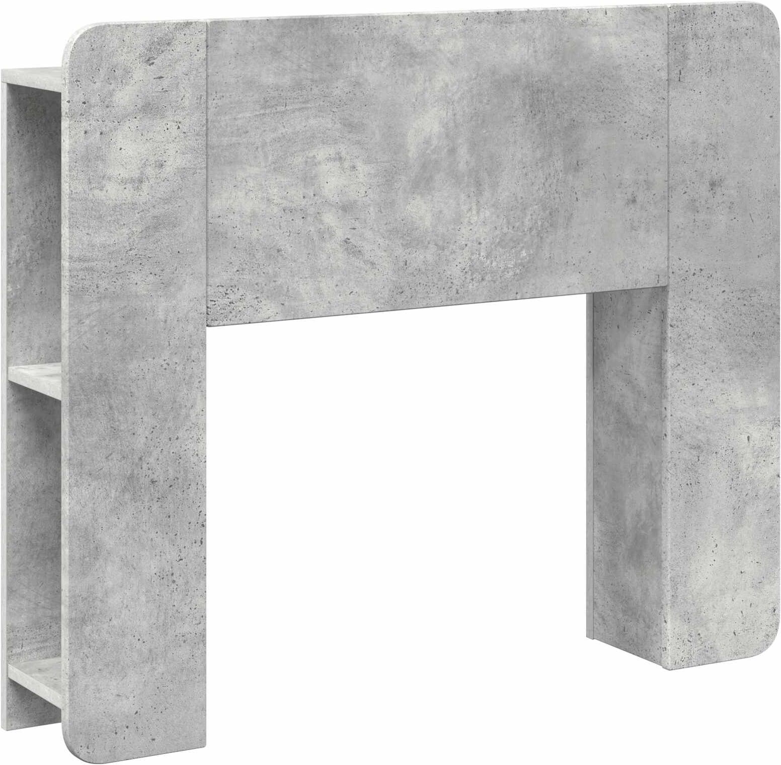 vidaXL Cabinet de Tête de Lit Gris béton Bois d'ingénierie