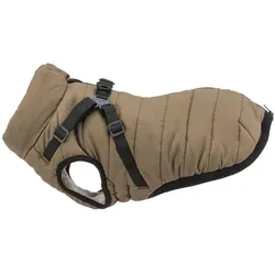 Trixie Pirou winter harness coat, XXS: 24 cm, sand (XXS, Hundemantel), Hundemantel