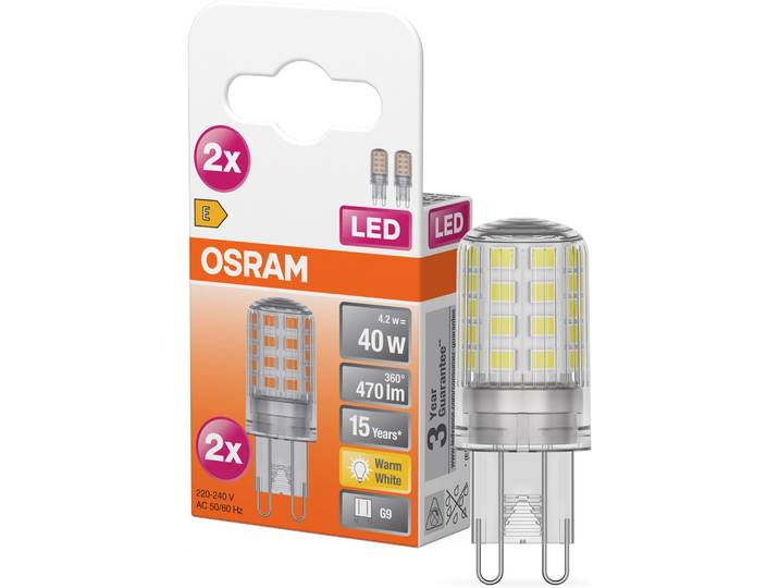 OSRAM LED-Leuchtmittel LED PIN Lampe , Energieeffizienz: E, transparent (klar), Ø:1,8cm, Leuchtmittel, LED-Leuchtmittel