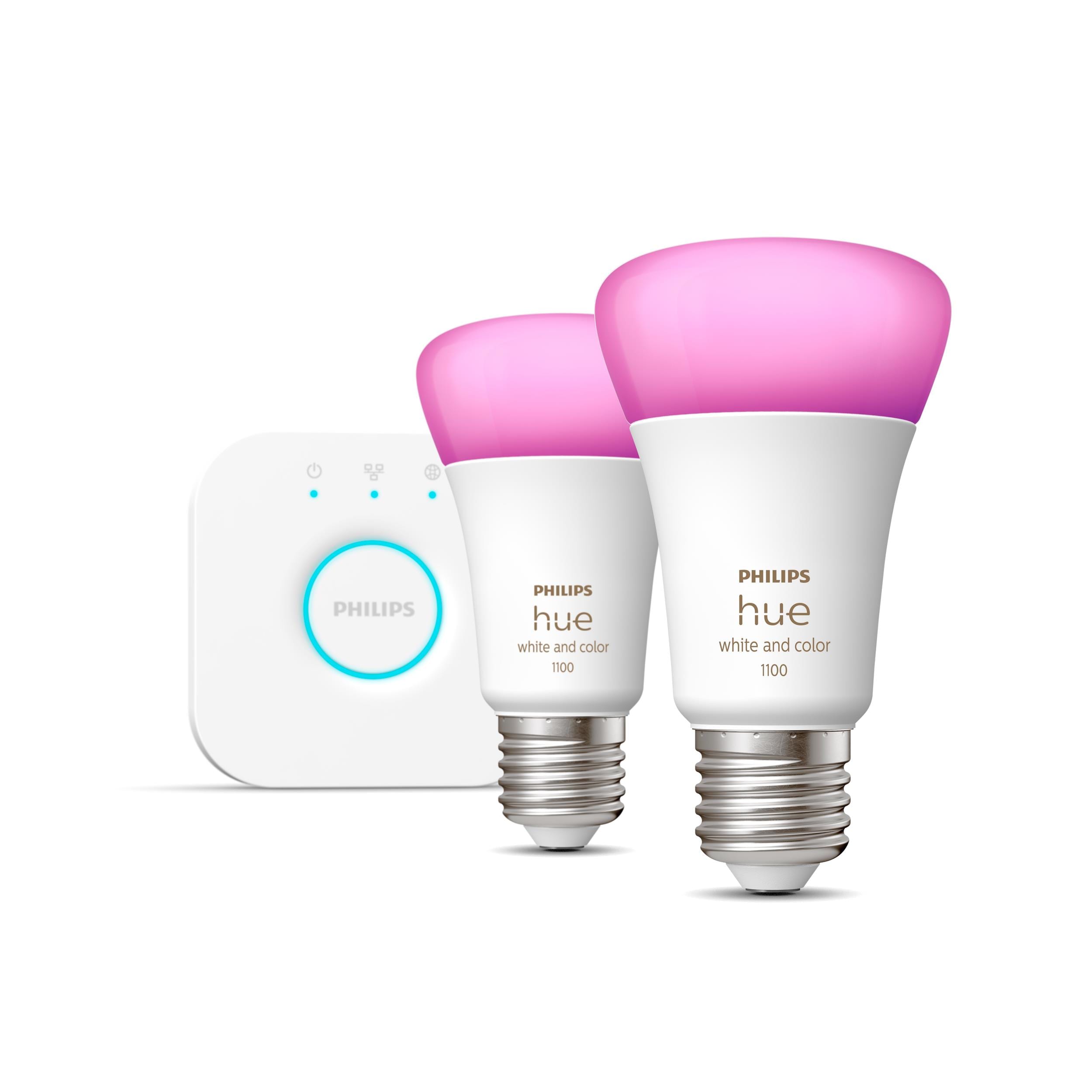Philips Hue White & Col. Amb. E27 2er Starter Set 2x806lm 75W