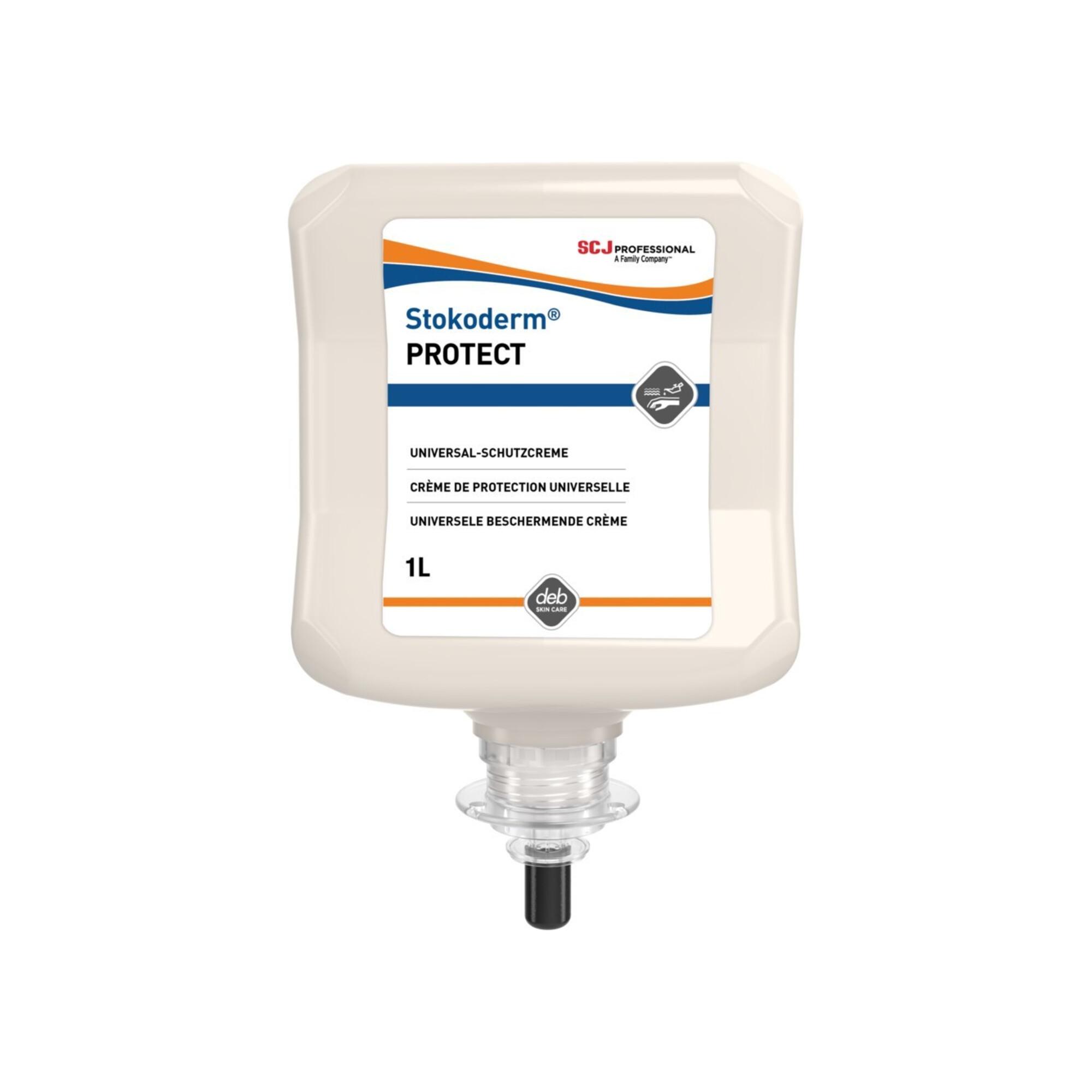 Stokoderm Hautschutzcreme Protect PURE 1L Kart. VE ; SC Johnson Professional (UPW1L)
