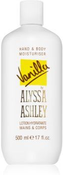 Alyssa Ashley Vanilla creme para mãos e corpo para mulheres 500 ml. Vanilla