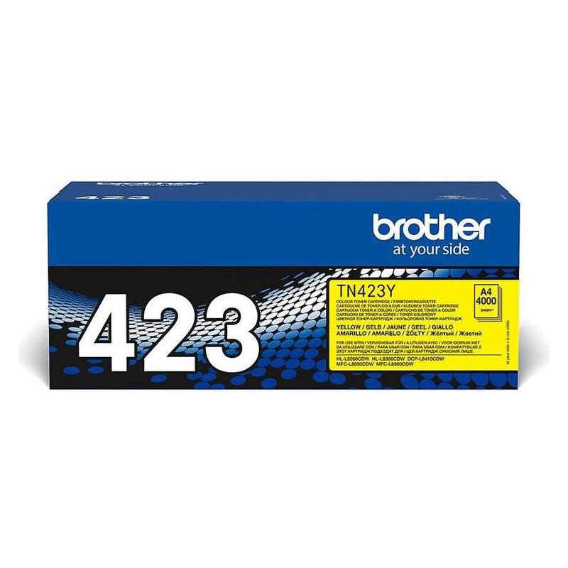 Brother Toner, Yellow Pages 4.000 (Y) (TN-423Y)