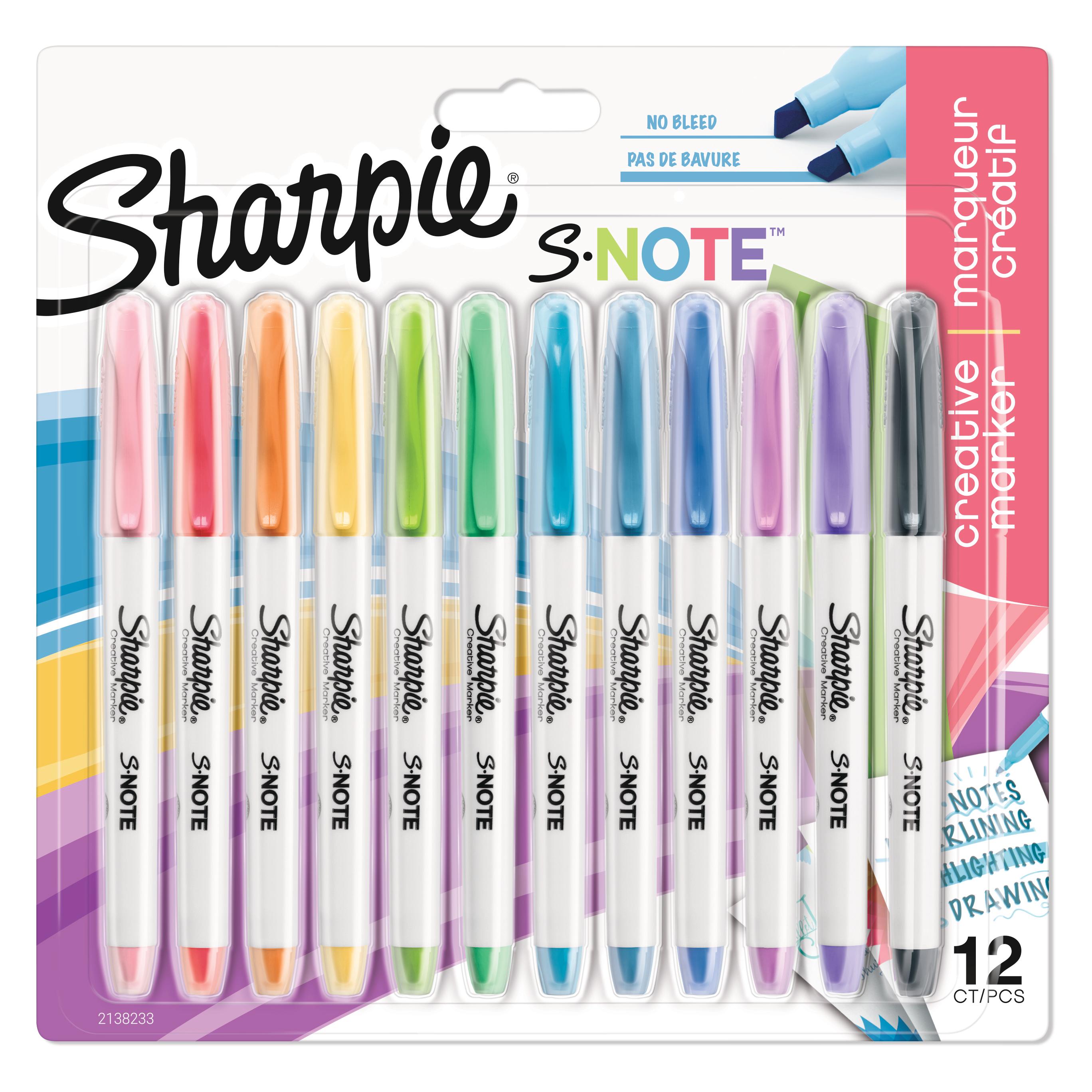 Sharpie Permanent-Marker S-Note Creative 1-5 mm, 12 Stück (12x) (2138233)