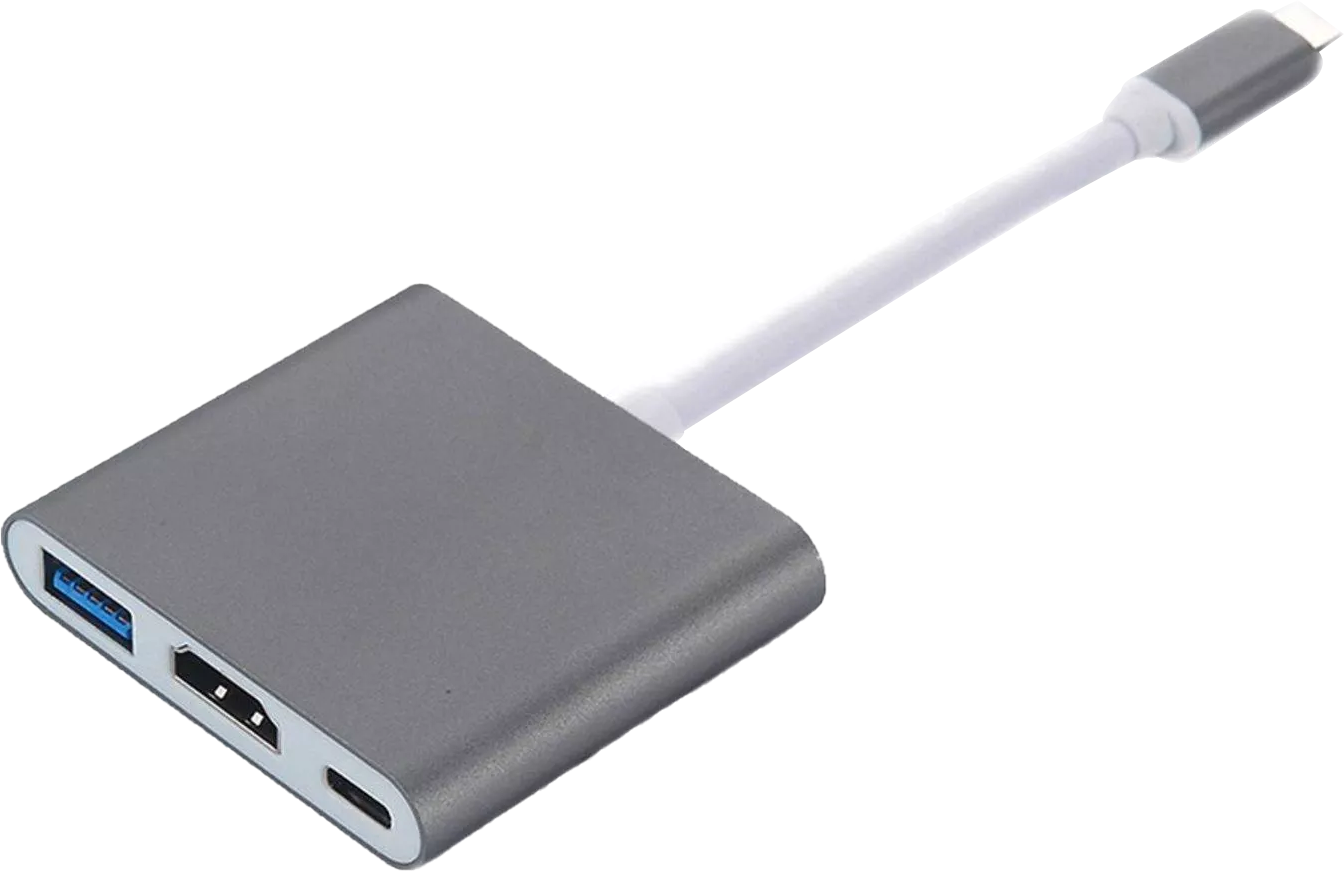 INF Adaptateur multiport USB-C vers USB (PD), USB-C, compatible HDMI 4K
