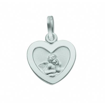 Kettenanhänger ADELIA´S "Medaille Amor 925 Silber", silber, Schmuckanhänger, Damen, Silber 925 (Sterlingsilber), Kettenanhänger, Silberanhänger Amor
