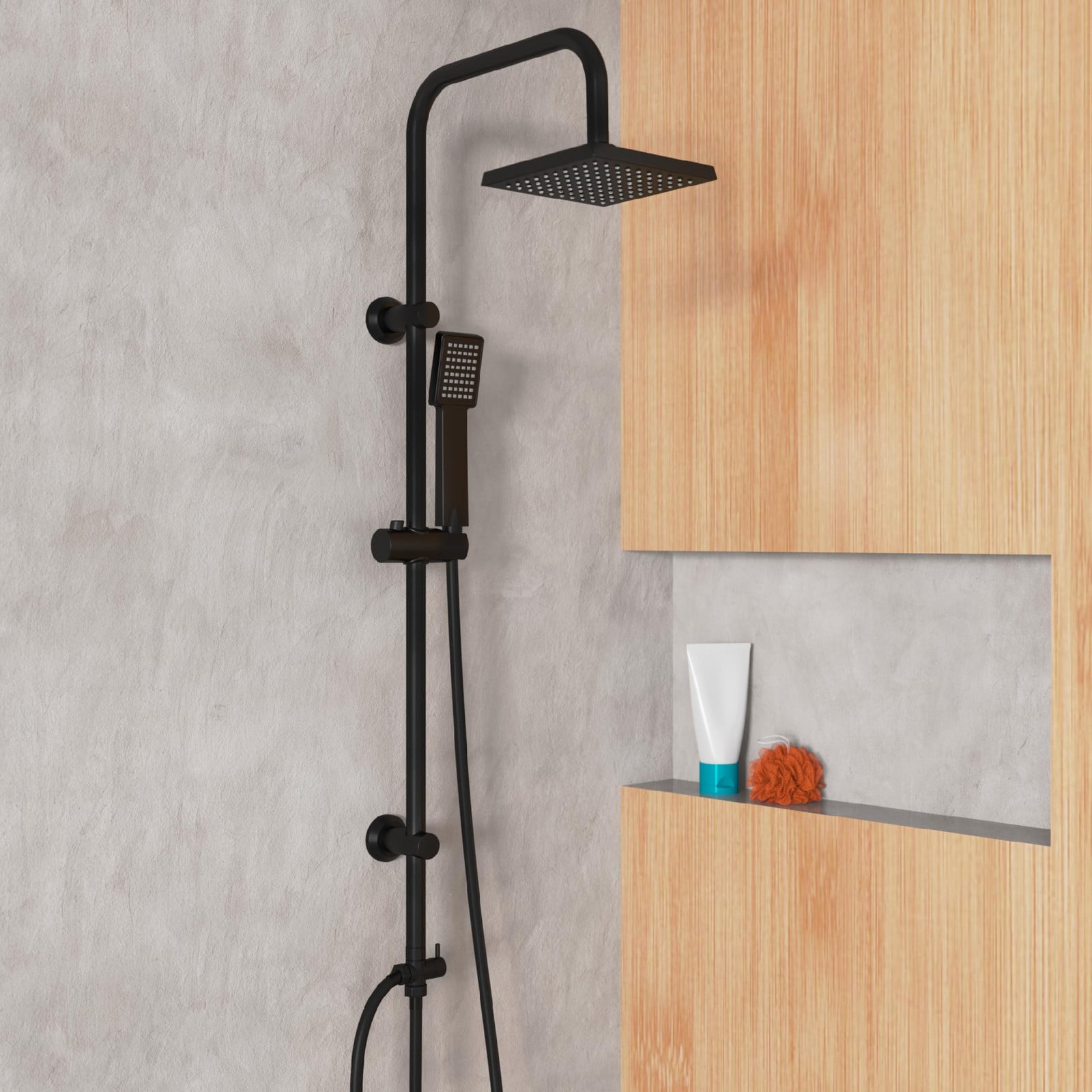 Eisl EASY ENERGY regendouche zonder batterij met hoofddouche en handdouche