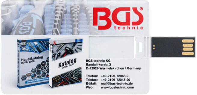 Clé USB BGS 32 GO au format cartes de crédit ; BGS technic (USB)