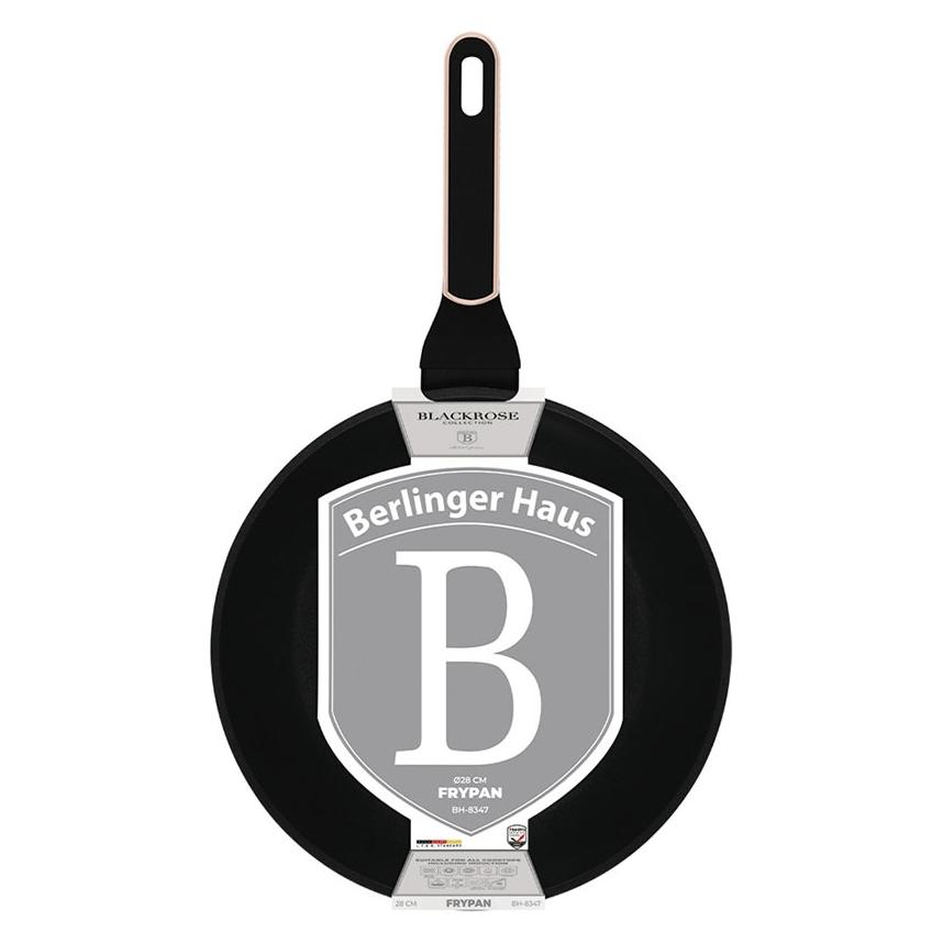 BerlingerHaus Haus Bratpfanne Ø 28cm Black Rose Collection (Bratpfanne, Aluminium, 28 x 5.20 cm) (115266)