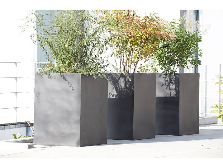 Outdoor Pflanztopf Kirag 80 x 40cm Grau 80 x 40 cm