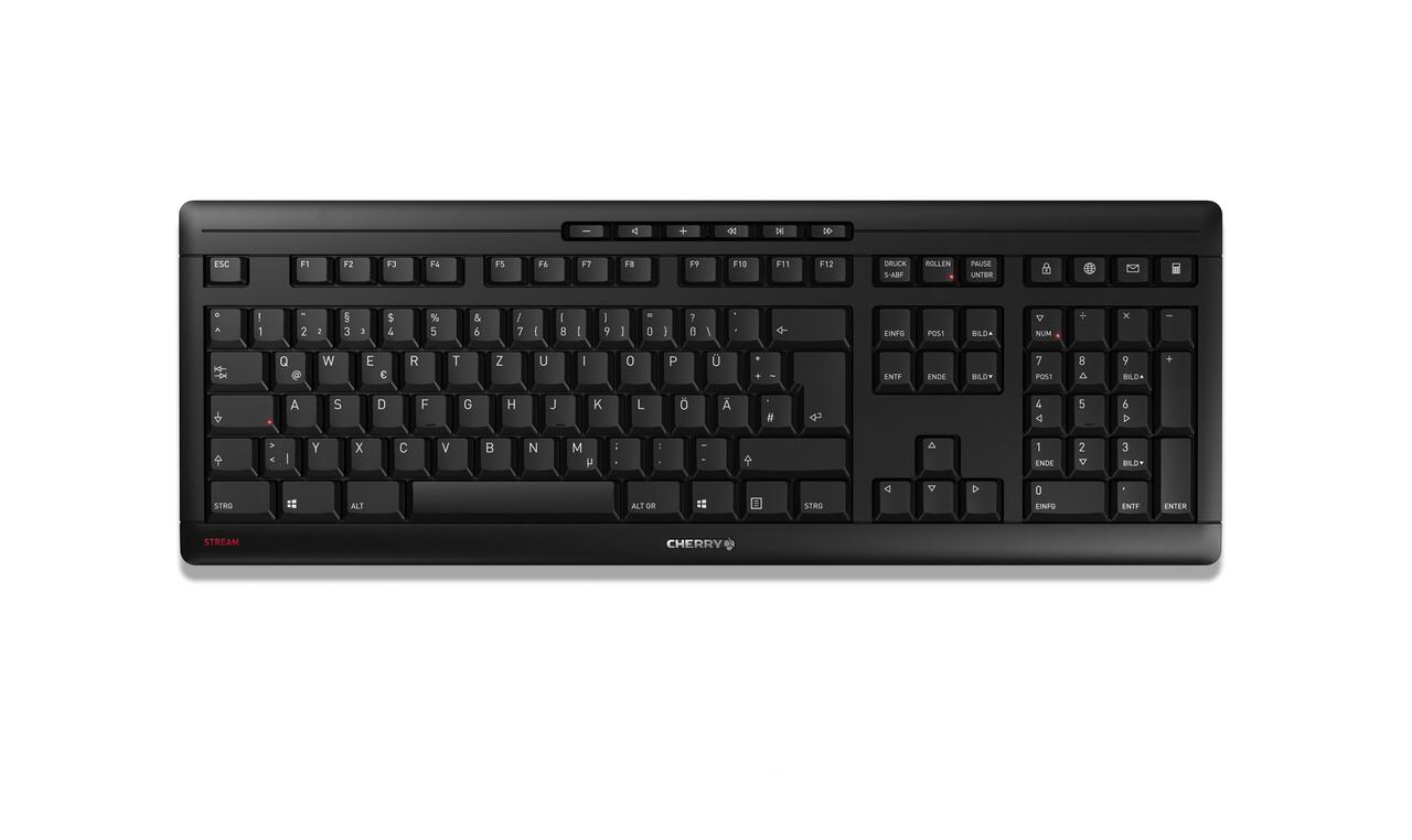 CHERRY Stream Wireless-Tastatur - Schwarz JK-8550DE-2