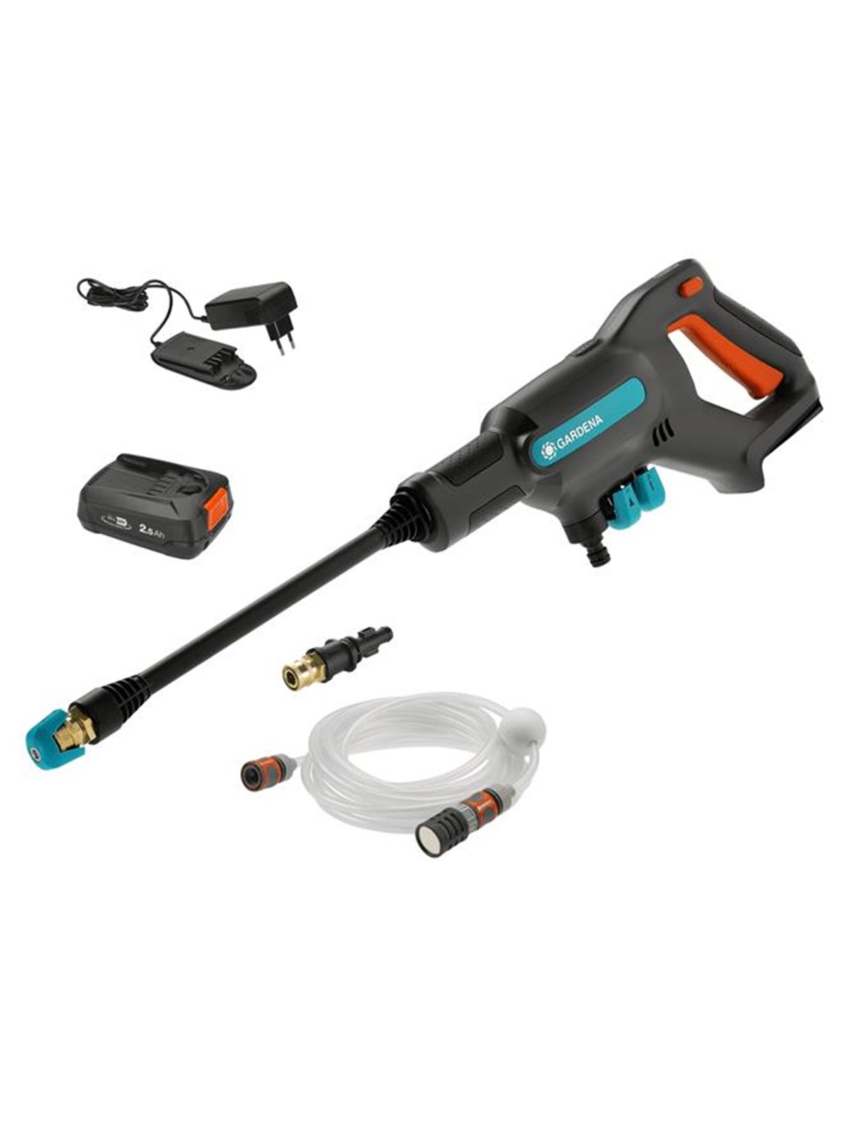 Gardena Hochdruckreiniger Battery Medium-Pressure Washer AquaClean 24/18V P4A Ready-To-Use Set
