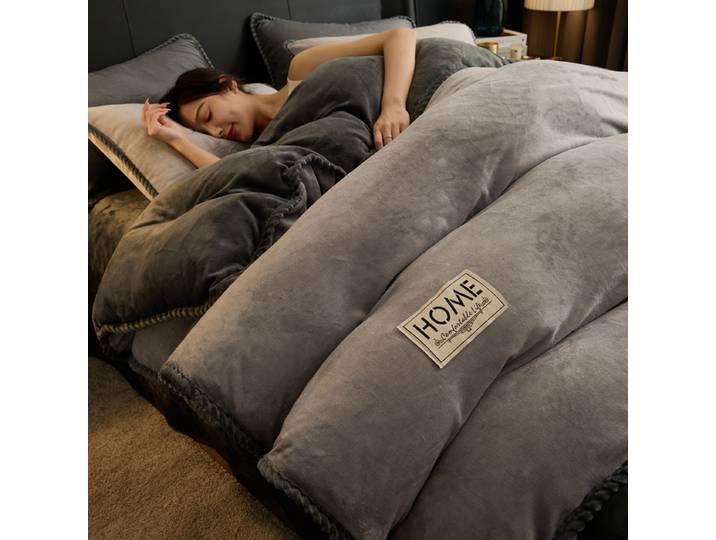 Literie en molleton de lait épaissie, couette en laine d'agneau, couette chaude, simple, double, noyau de couette, dortoir, printemps, automne, hiver