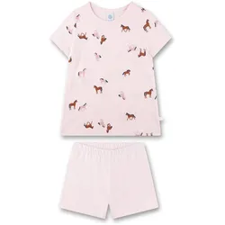 Sanetta Mädchen Schlafanzug - kurz, Kids, Pyjama, Baumwolle, Motiv Rosa / 104
