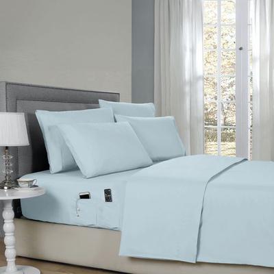 Trade Linker International Smart Pocket Sheet Set, Queen, Pastel Blue