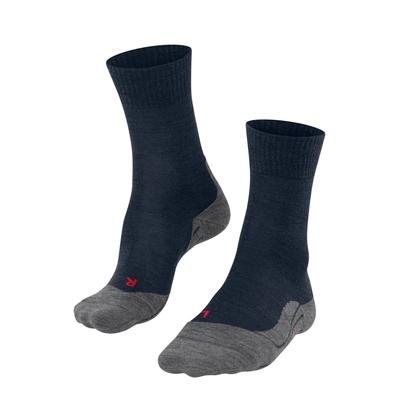 Wandersocken FALKE "TK5 Wander", Damen, Gr. 41-42, 6120, marine, Materialmix, unifarben, Socken, mit anatomischer Passform, aus Wolle und Funktionsmaterial