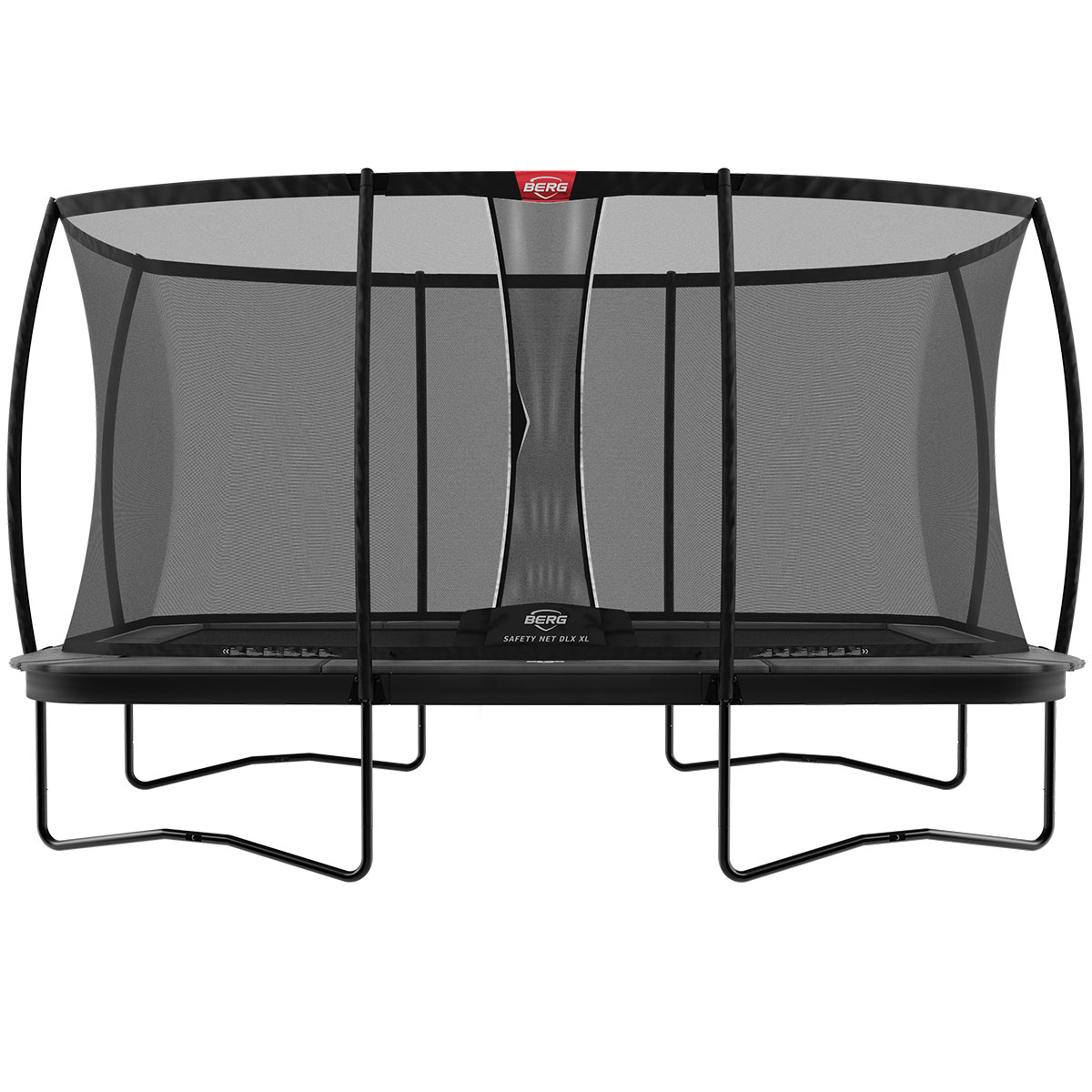 BERG 32.35.94.30, Trampolin über der Erde, Rechteckig, 120 kg, 6 Jahr(e), Sicherheitsnetz, Grau