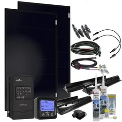 Offgridtec® MobileBlack 200W Wohnmobil Solaranlage 30A MPPT OLP... - 0% MwST. (Angebot gemäß §12 USt Gesetz.)