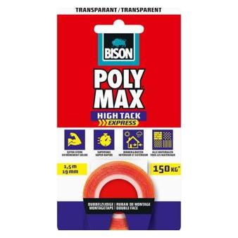 Bison Poly Max Klebeband Transparent 1,5 M (54218952)