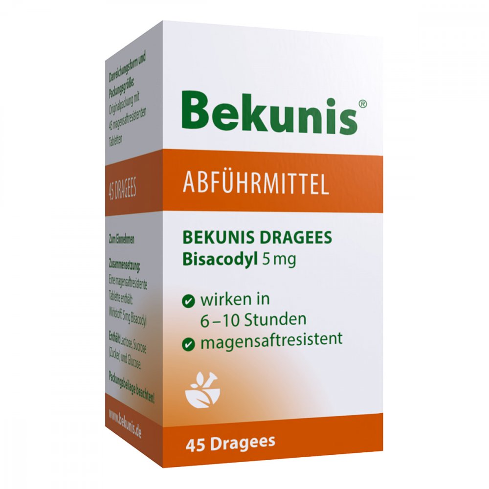 Hansa Naturheilmittel GmbH Bekunis Dragees Bisacodyl 5mg 04512010