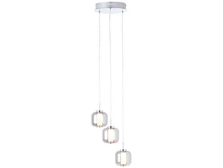 Brilliant Rafa LED Pendelleuchte 3flg Rondell chrom/rauchglas Innenleuchten,Pendelleuchten,-Rondell 3x 5.67W LED integriert, (Lichtstrom: 528lm, Lichtfarbe: 3000K) In der Höhe einstellbar/Kabel