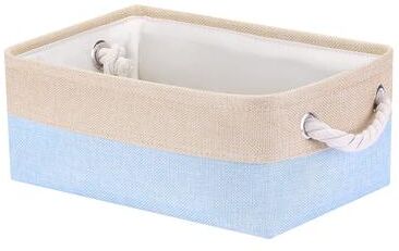 Unique Collapsible Storage Basket Bin With Handle, Fabric Storage Cube