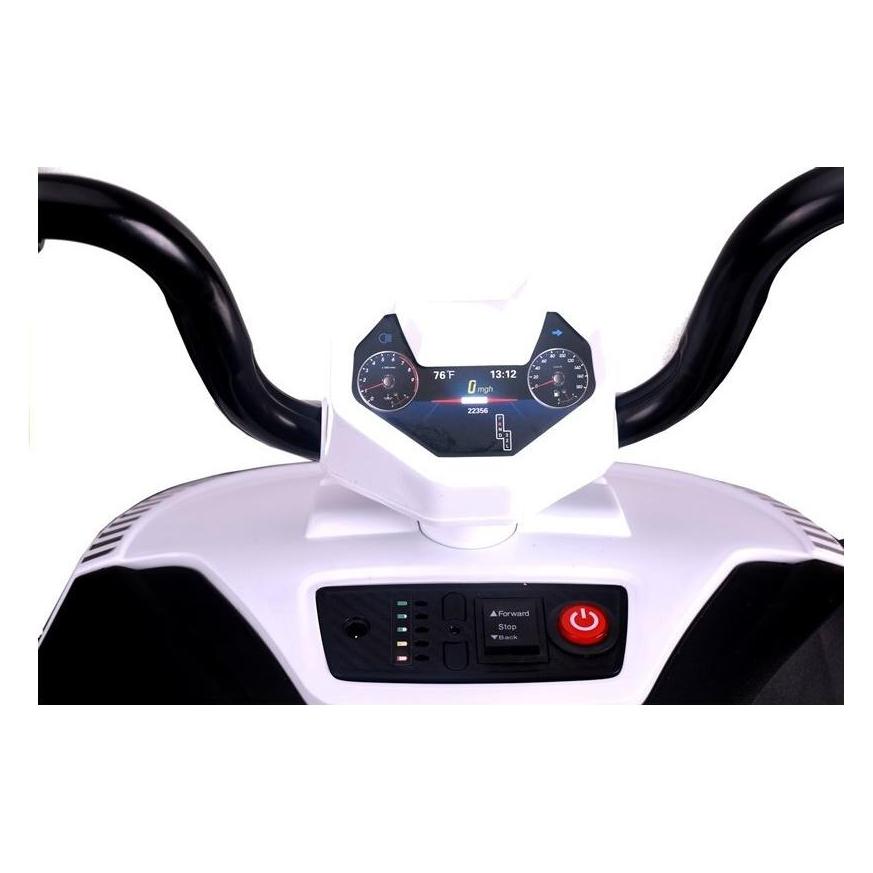 Lean Toys S601 White - Electric Ride On Quad (3889)