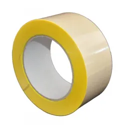 S•K•S 407 Doppelseitiges Klebeband mit Polypropylen-Träger, Stark / Schwach klebend, Gelb, 50 mm x 25 m, 0,15 mm