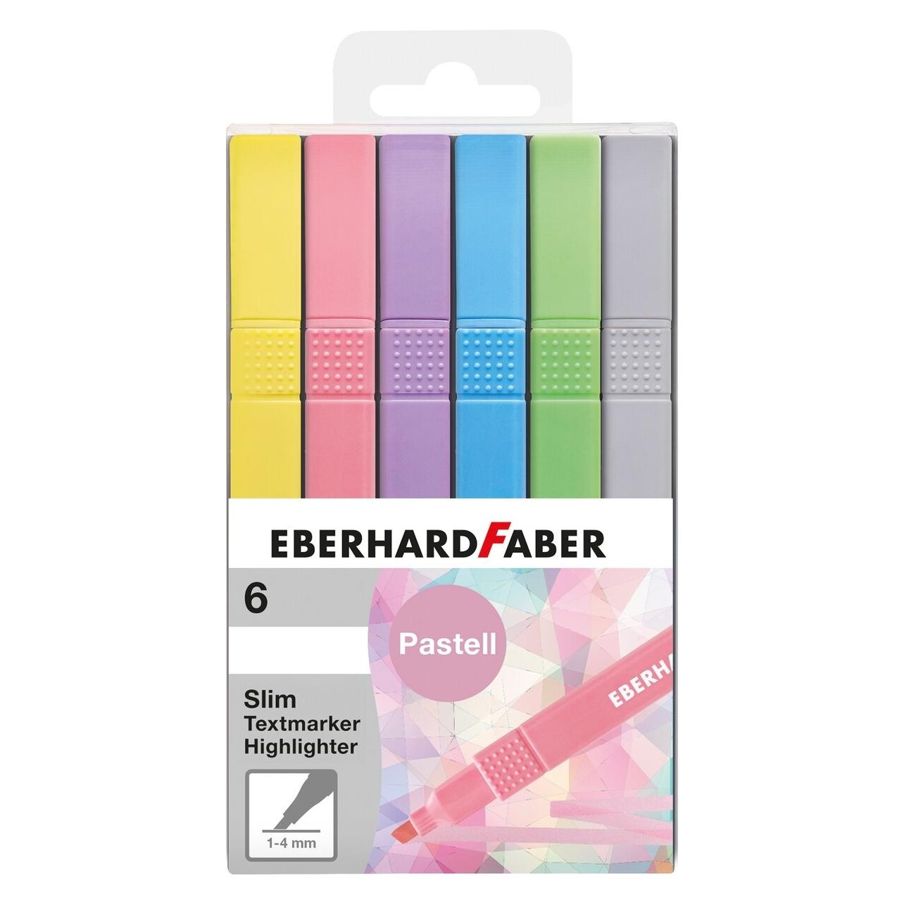 EberhardFaber Textmarkeretui 6ST Slim Pastell (6x) (551506)