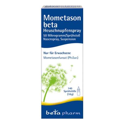Mometason beta Heuschnupfenspray 50µg/Sp.140 Sp.St 18 g Nasenspray