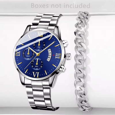 Inspire Essentials Stainless Steel Luxury Quartz Watch j