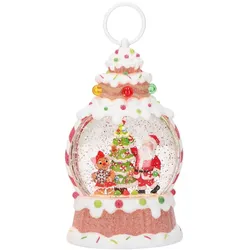 Christmas Lantern Water Spinning Santa