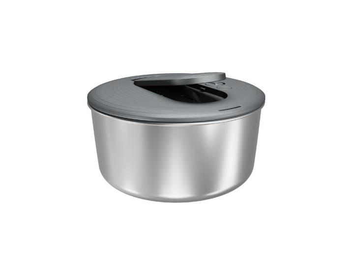 Salatschleuder ZYLISS SwiftDry L , silber (grau), Ø:27cm, Edelstahl, Salatschleudern, Salatschleuder