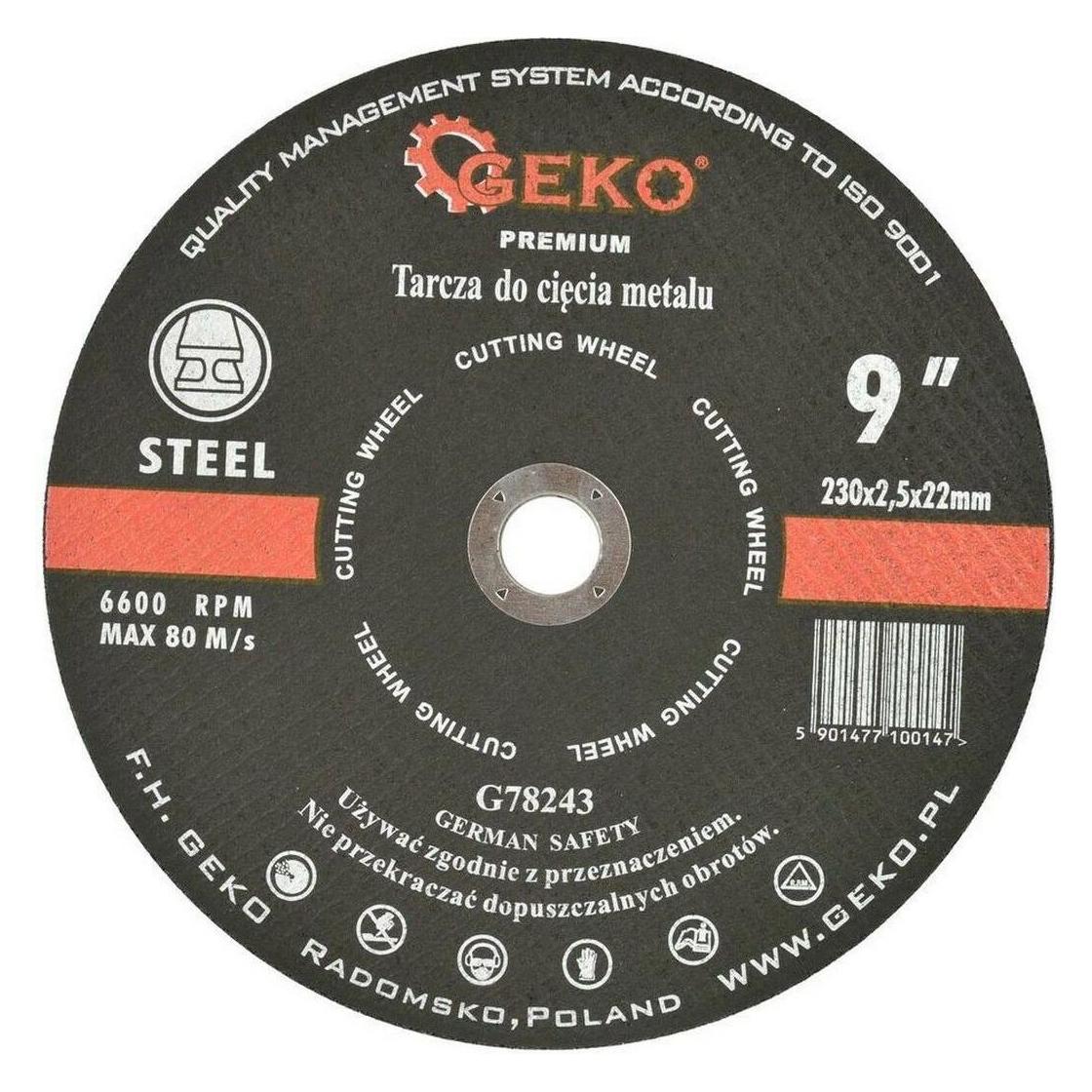 GEKO Metall-Trennscheibe, 230x2,5mm (G78243)