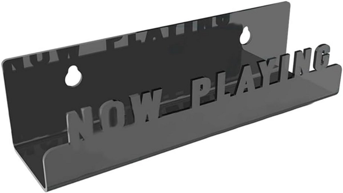 Wandplank voor vinylplaten en CD's - Zwarte acryl houder voor albumhoezen