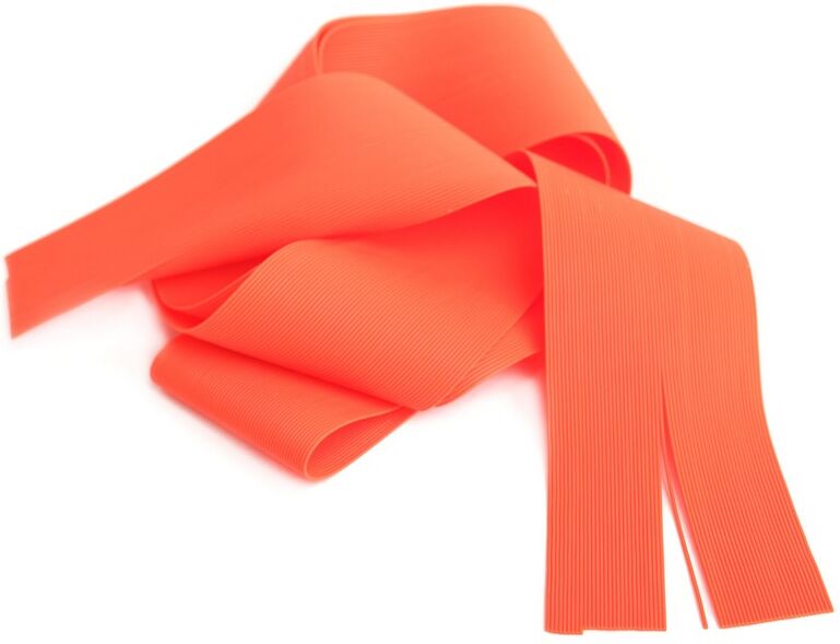 Wapsi Round Rubber Legs #s-Fl. Fire Orange