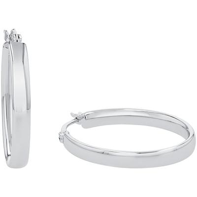 Paar Creolen AMOR "2017276", silber (silberfarben), Ohrringe, Damen, Silber 925 (Sterlingsilber)