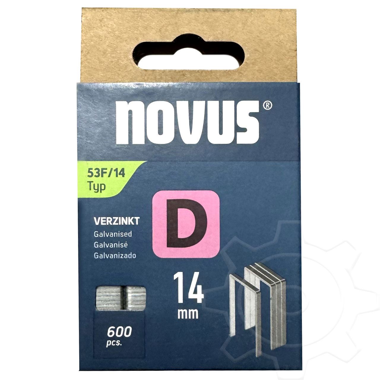 novus 800 Tackerklammern 53F/14 Flachdraht 14 mm