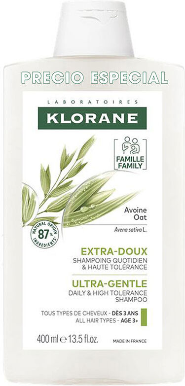 Klorane Leche Avena champú suave 400 ml