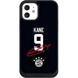 Nivocase Handyhülle für Apple iPhone 12 Hülle NIVOpure Case Schwarz FC Bayern München Trikot Harry Kane (Apple iPhone 12), Smartphone Hülle, Schwarz