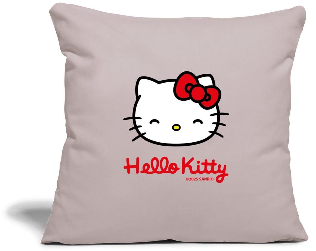 Hello Kitty Sierkussenhoes met Hello Kitty-letters, 45 x 45 cm